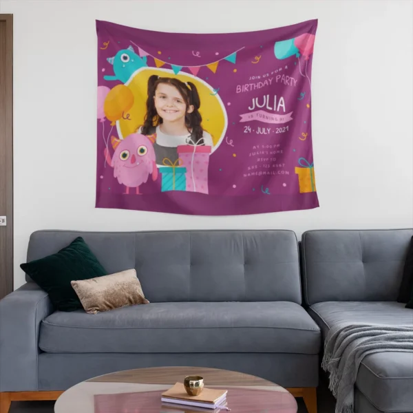 Custom Tapestry or Banner – Personalized Wall or Party Decor - Image 4