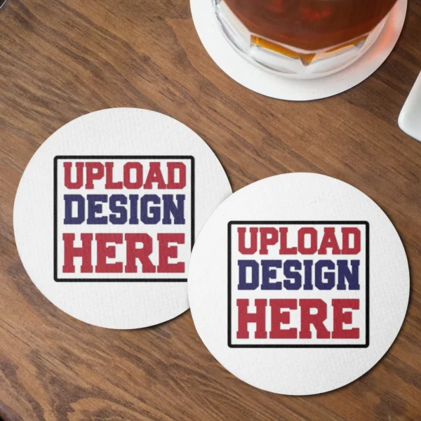 Custom Tea Coasters – Personalized Name or Quote Coaster Set (4 pcs) - Image 2